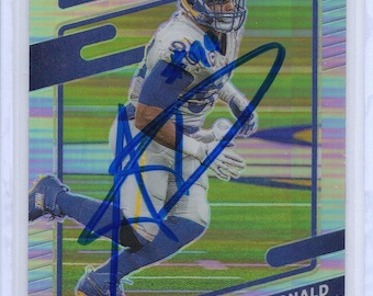 Signed Aaron Donald Card Los Angeles Rams