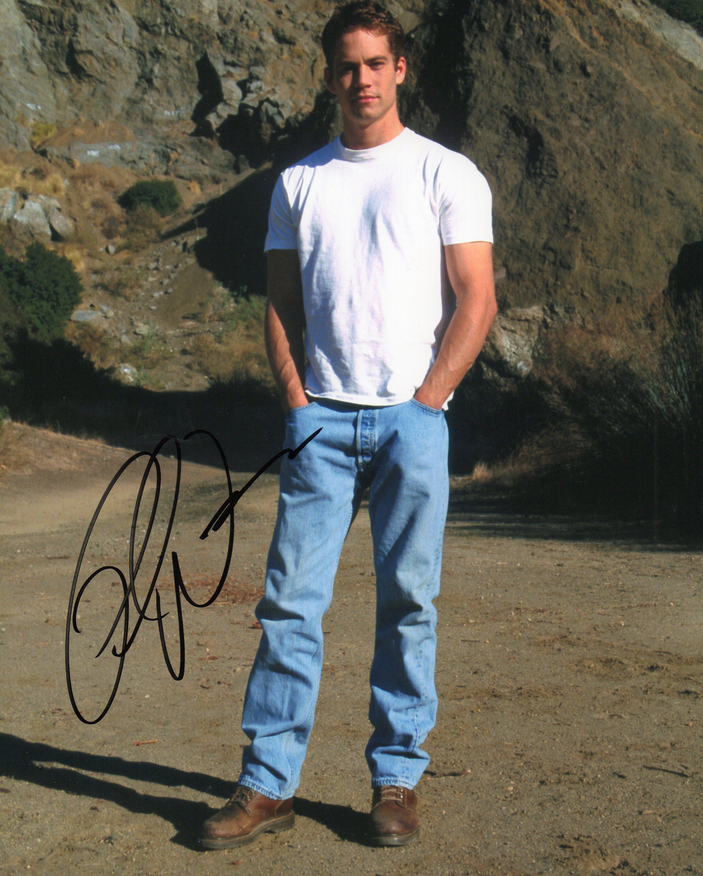 PAUL WALKER 直筆サイン入り写真 ポールウォーカー Paul Walker 直筆サイン大型写真 COA保証書付