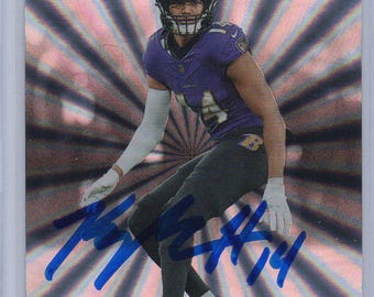 Signed Kyle Hamilton Card Baltimore Ravens Very Nice