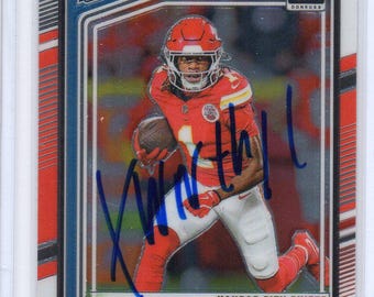 Signed Xavier Worthy Card Chiefs