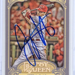 Signed Joey Votto Card Cincinnati Reds Nice