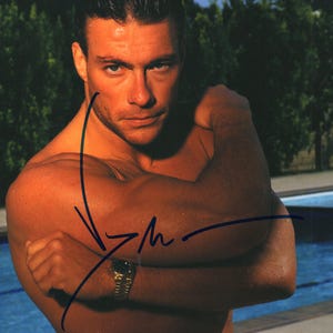 Signed Jean-Claude Van Damme 8 x 10 Photo
