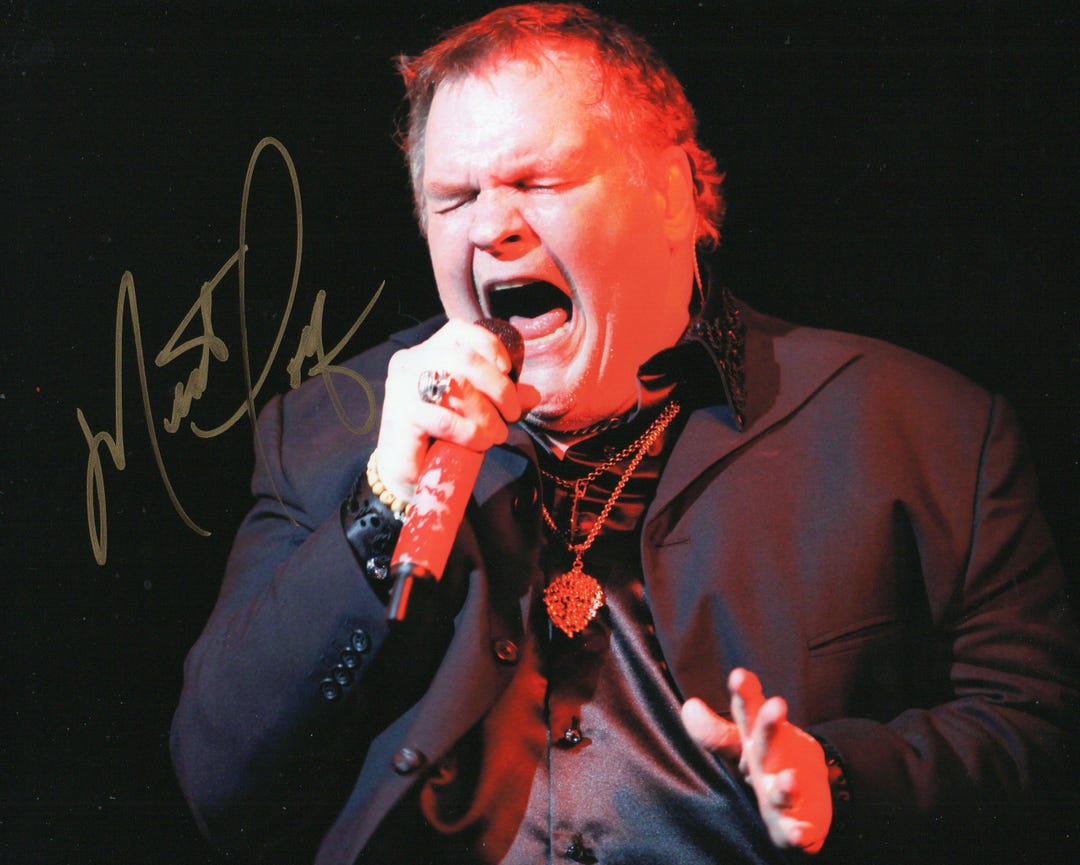Meatloaf Sign Signed Meat Loaf 8 X 10 Photo Very Nice - Etsy