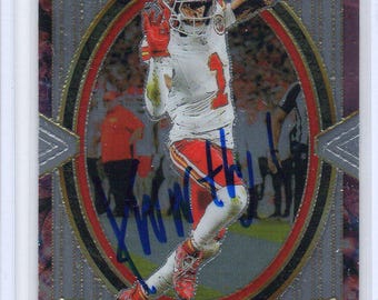 Signed Xavier Worthy Card Chiefs Nice
