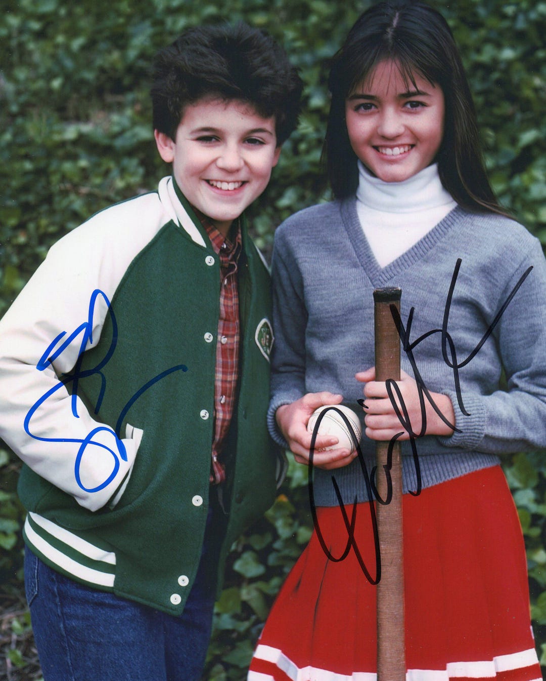 Signed Fred Savage & Danica Mckellar 8 X 10 Photo the Wonder Years Nice