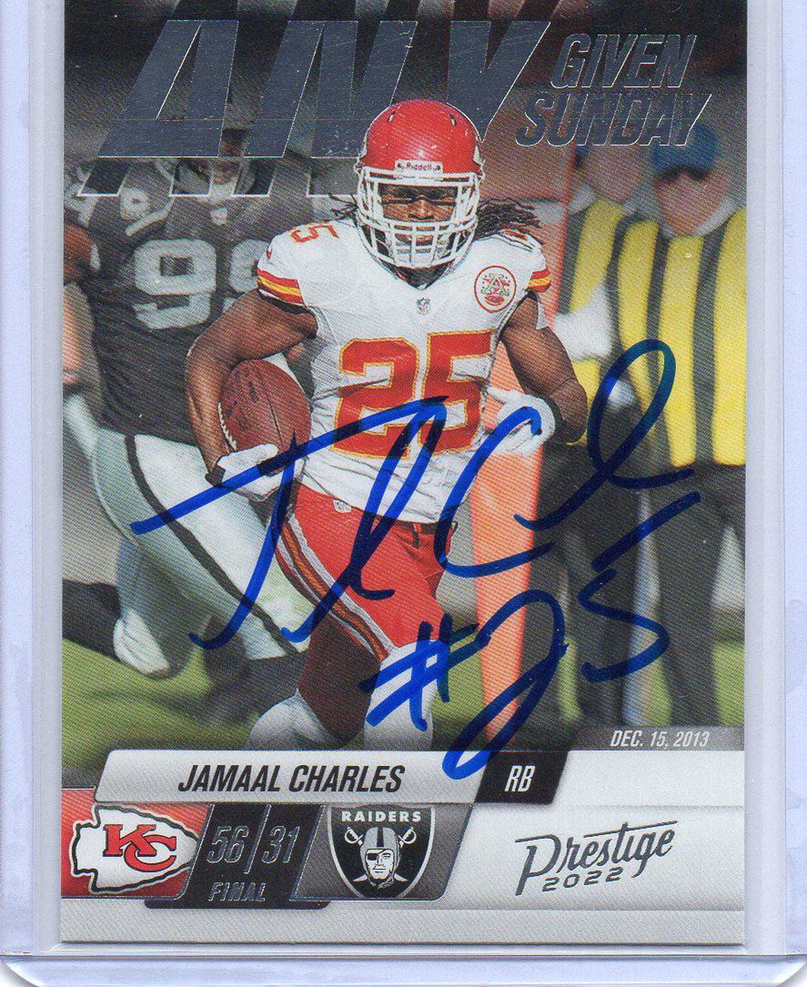 Jamzaa R Signed Jamaal Charles Card Chiefs Nice - Etsy