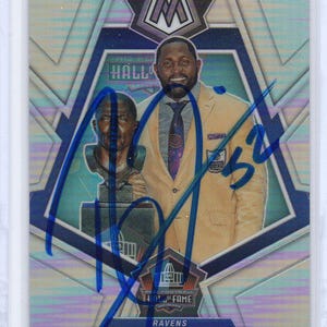 Signed Ray Lewis Card Baltimore Ravens Nice