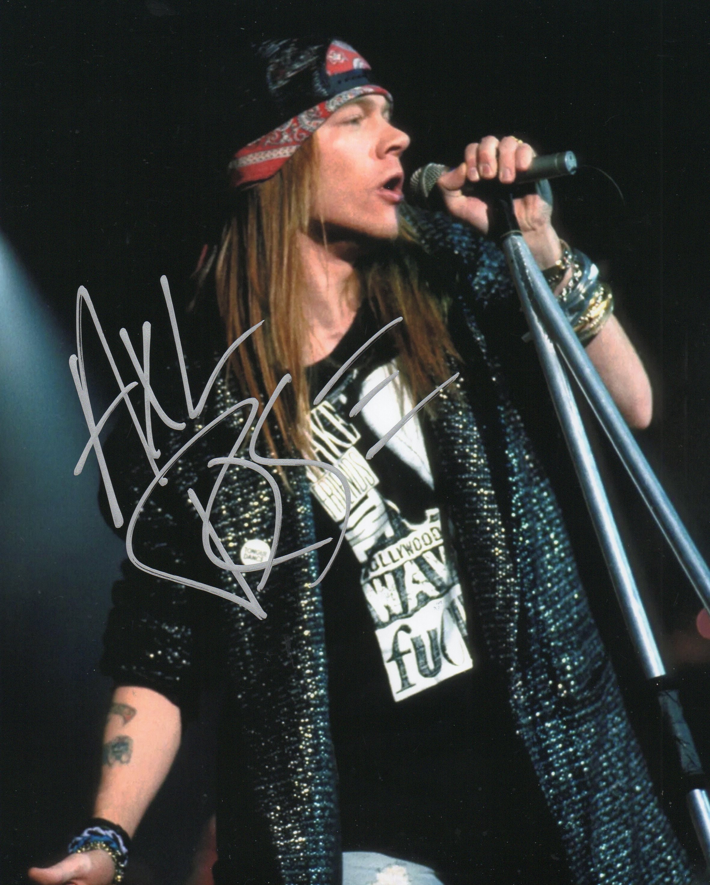 Signed Axl Rose 8 X 10 Photo Guns N Roses - Etsy