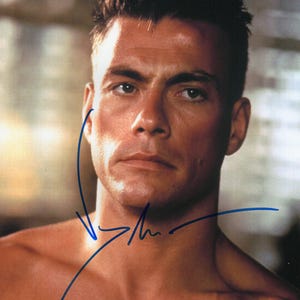 Signed Jean-Claude Van Damme 8 x 10 Photo Nice