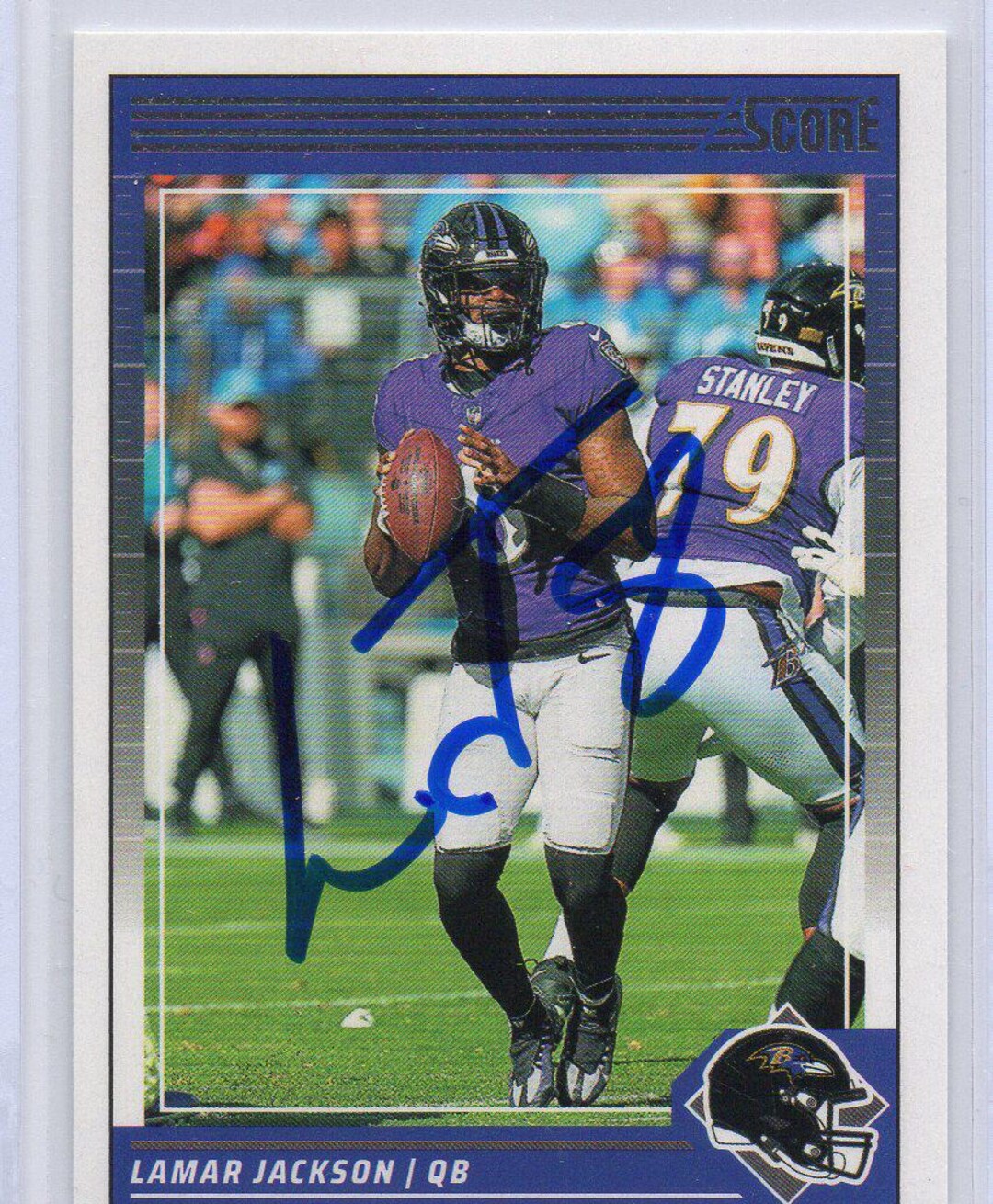 Signed Lamar Jackson Card Baltimore Ravens Very Nice - Etsy
