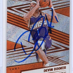 nbaカードデビンブッカーサイン入りカード（本物サイン） Devin Booker Signed Card - Etsy
