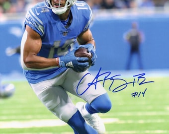 Signed Amon-Ra St. Brown 8 x 10 Photo Detroit Lions