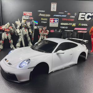 1/10 Porsche 911 GT3 Body Shell with Working Headlights – Customizable RC Car Shell