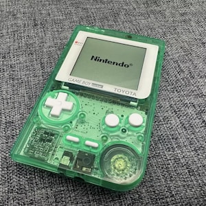 Custom Clear Green Game Boy Pocket - Toyota Edition - IPS Display