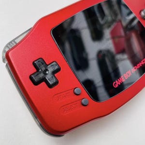Nintendo Game Boy Advance – 2025 Red Metal Shell, IPS High-Brightness Screen, Custom Handheld