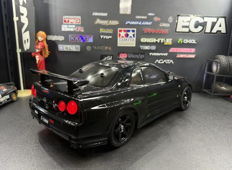 Custom R34 Gtr Builds 1/10 Custom Nissan Skyline GT-R R34 Nismo RC Car – Taimya Chassis Ready ...