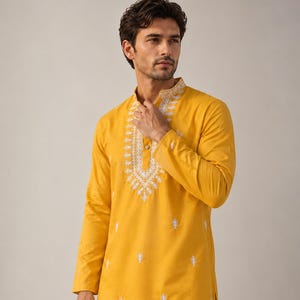 indian dress shirt Buy Mens Kurta Handmade Long Sleeve Shirt Indian Clothing Nepal Button up  Plain Ethnic Hippie Online in India