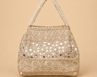 Silk Ethnic Potli Bag for Women | Designer Wedding Batwa Purse | Bridal & Festive Hand-Carry Potli