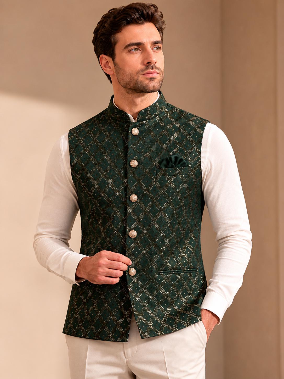 green indo western dress for male Green Mens Indo Western for Men: Buy Green Mens Indo Western Online at IndianClothStore.com