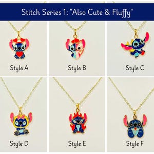 LIMITED EDITION Stitch Youth Charm Necklaces - Series 1: "Also Cute & Fluffy"