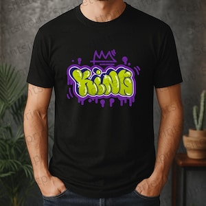 Digital Graffiti Shirt, Urban Design, Digital Download, PNG File, Instant Download, Graffiti Design.
