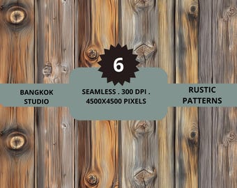 Rustic Wood Seamless Pattern: Printable Background (Digital Download)
