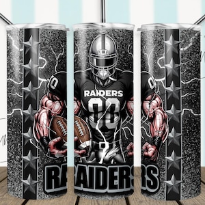 Raider 20oz Skinny Tumbler Wrap | Football Tumbler Design | 20oz Skinny Tumbler Sublimation Tumbler Digital | 20oz Skinny Tumbler PNG