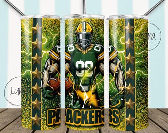 20oz Skinny Tumbler Wrap | Design de copo de futebol | 20oz Skinny Tumbler Sublimação Tumbler Digital | 20oz Skinny Tumbler PNG