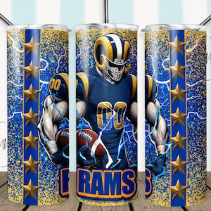 Ram 20oz skinny bekerverpakking | Ontwerp voetbalbeker | 20oz skinny beker sublimatie beker digitaal | Magere beker van 20 oz, png PNGEgg