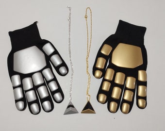 Kit 2 Pairs of Daft Punk Gloves Guy Manuel Thomas Bangalter