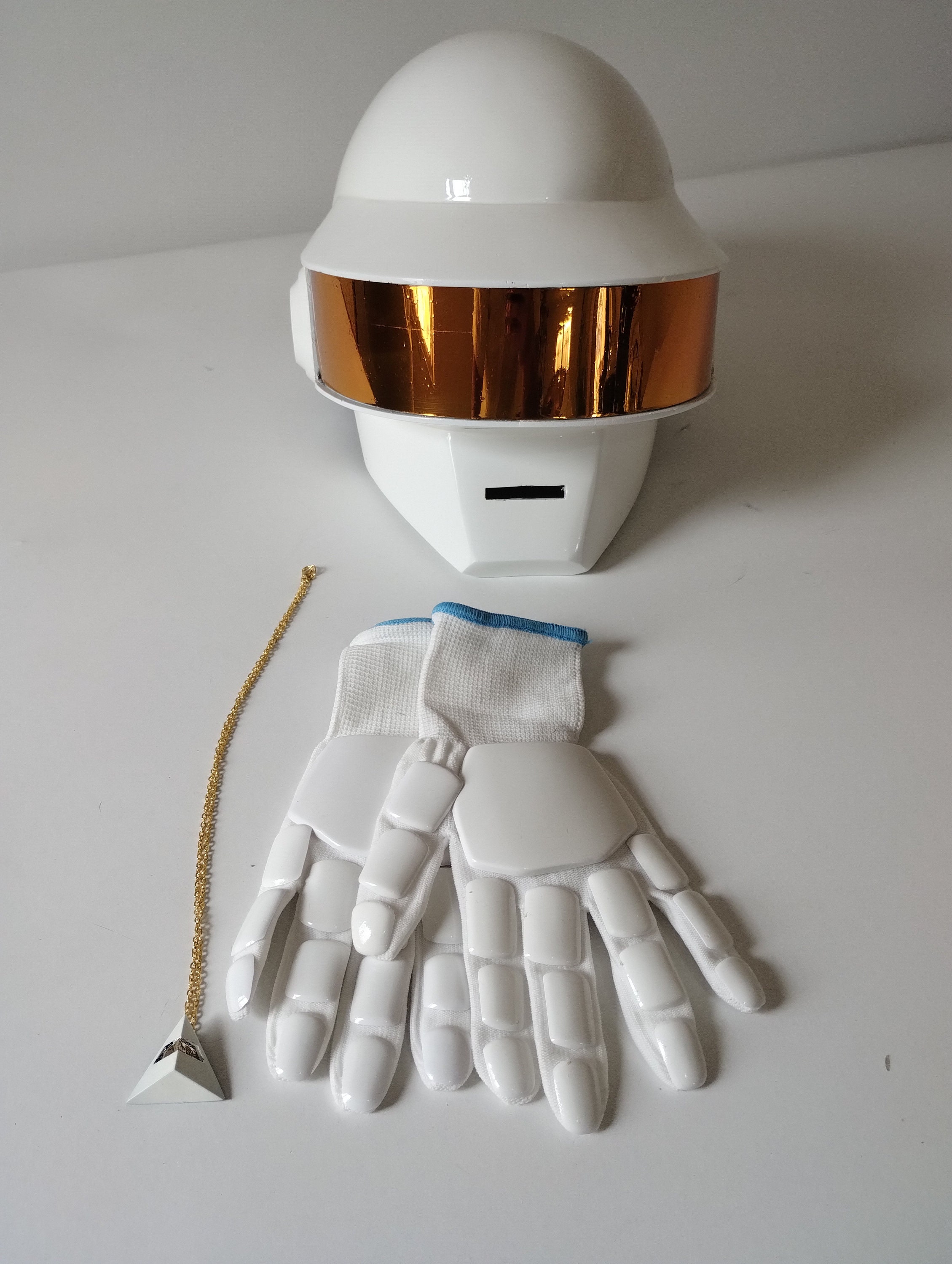 Daft Punk Thomas Bangalter Guy Manuel Grammy Chrome Helmet