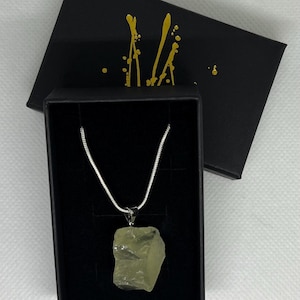 Raw Citrine Necklace - Sterling Silver