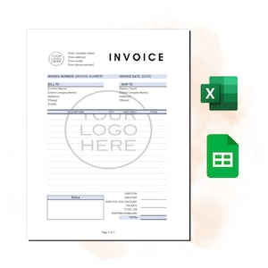 May include: A blank invoice template with a gray and white design. The template includes fields for invoice number, invoice date, bill to, ship to, description, quantity, unit price, total, subtotal, discount, subtotal less discount, tax rate, total tax, shipping/handling, and total. The template also includes a notes section.