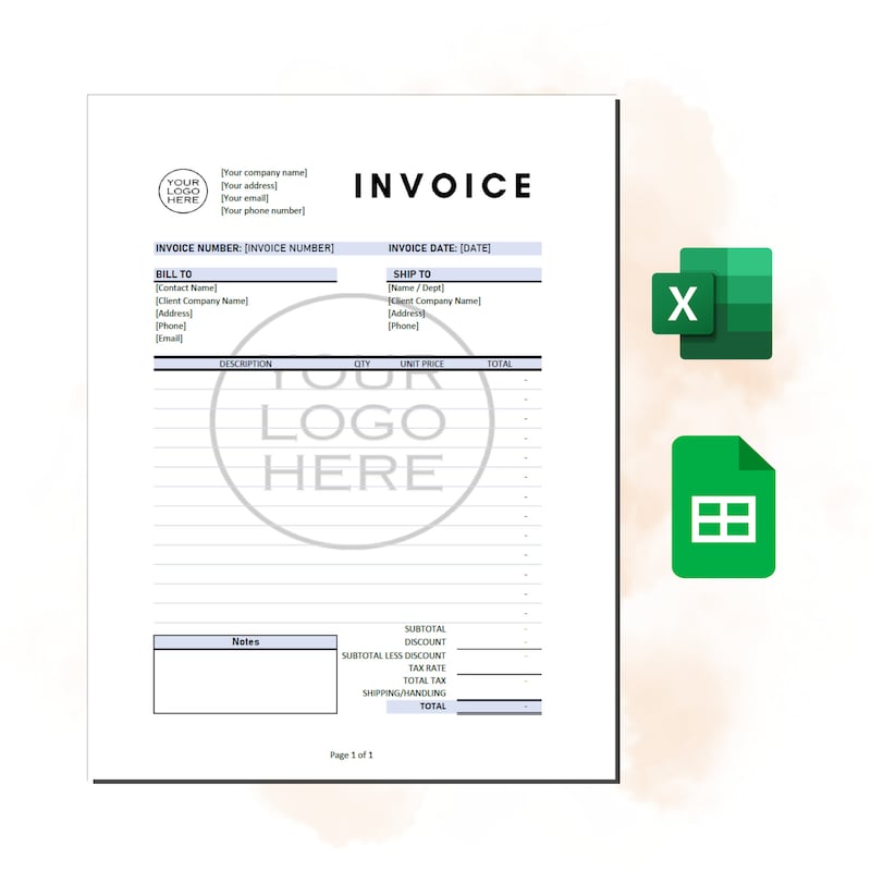Handwritten Invoice - Etsy