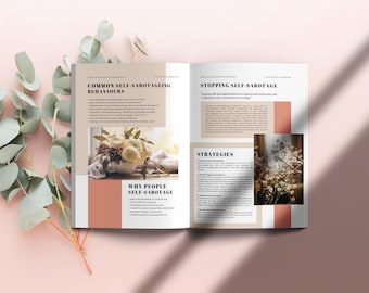 Detén el autosabotaje: Diario digital interactivo de 13 páginas para la sanación y el crecimiento