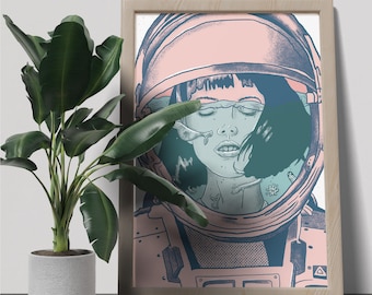 Espacio oceánico - Ilustración impresa