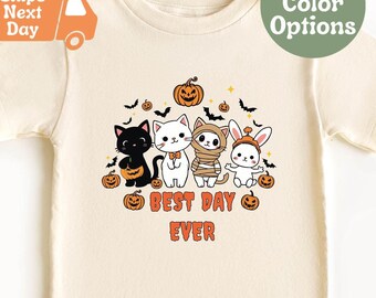 Halloween Shirt, Cat Lover Kids Shirt, Halloween Black Cat Kids Shirt, 2024 Spooky Season Shirt, Cat Lover Kids Gift, Halloween Baby Onesie®