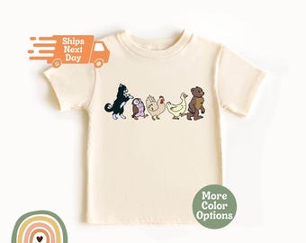 Little Bear Toddler T-Shirt, Cute Animal Friends Kids Shirt, Animation Lover Kids Shirt, Television Series Baby Onesie®, Funny Animal Shirt