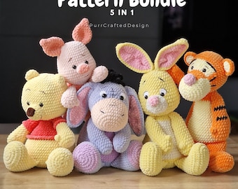 Virkmönsterpaket Amigurumi plyschset