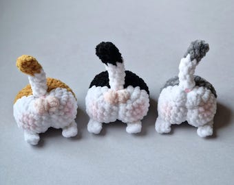 Kitty Bum Crochet Pattern: Cat Butt Amigurumi PDF