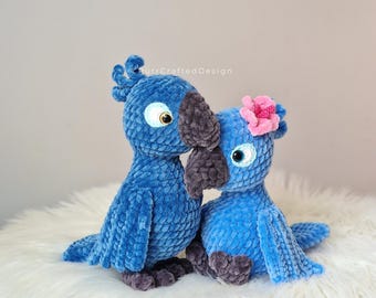 Crochet Parrot Pattern PDF | Amigurumi Bird Couple