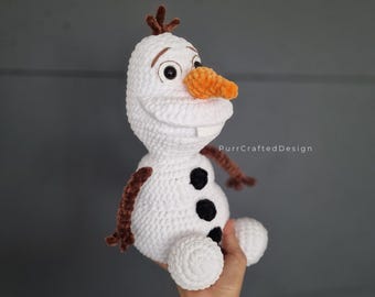Crochet Olaf Snowman Amigurumi Pattern – Snowman Plush PDF Tutorial