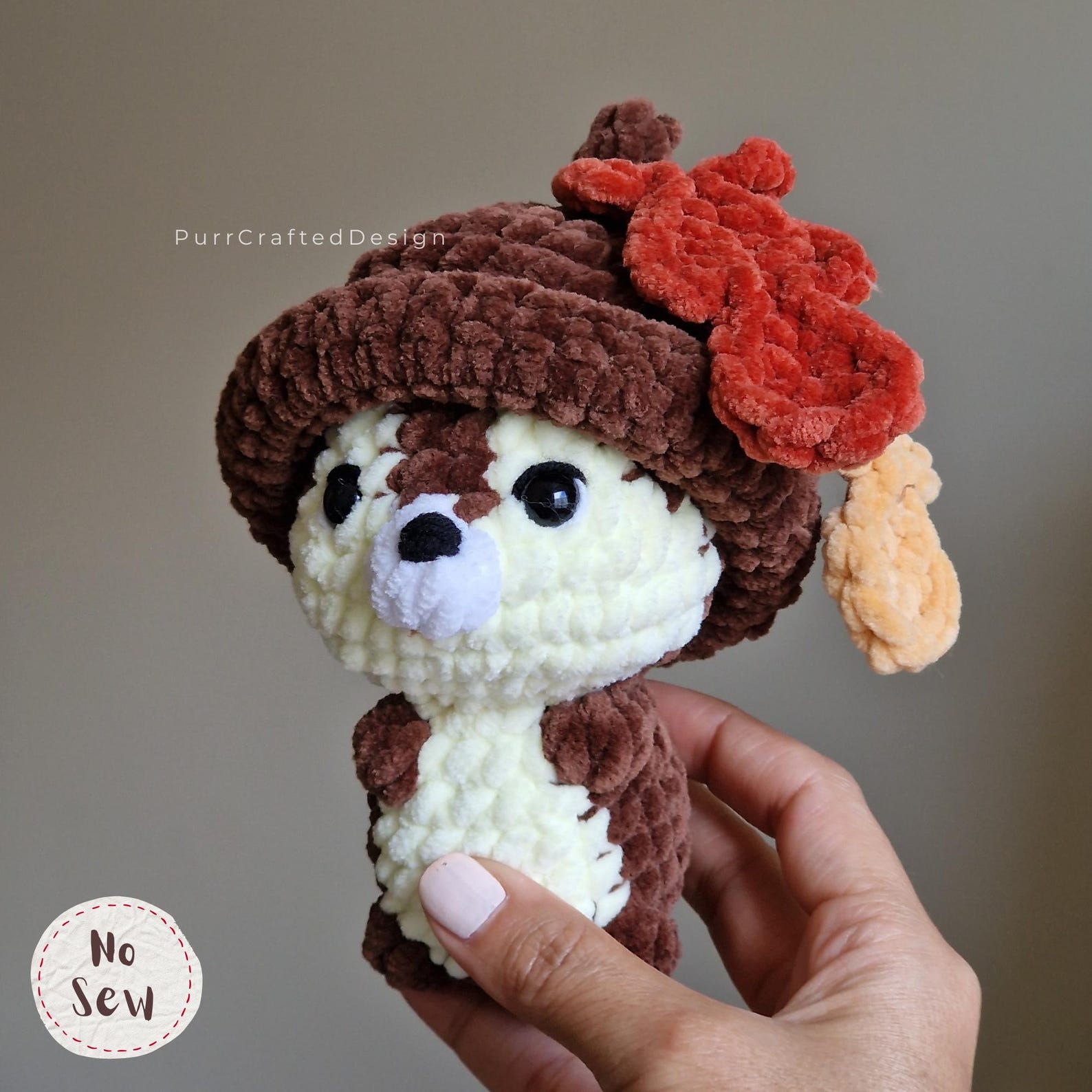 Crochet Chip ’n Dale Pattern – Mini Squirrel Amigurumi PDF - Etsy