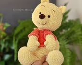 かぎ針編みのクマのくまのプーさんの編み図 | ハニーベアのあみぐるみ