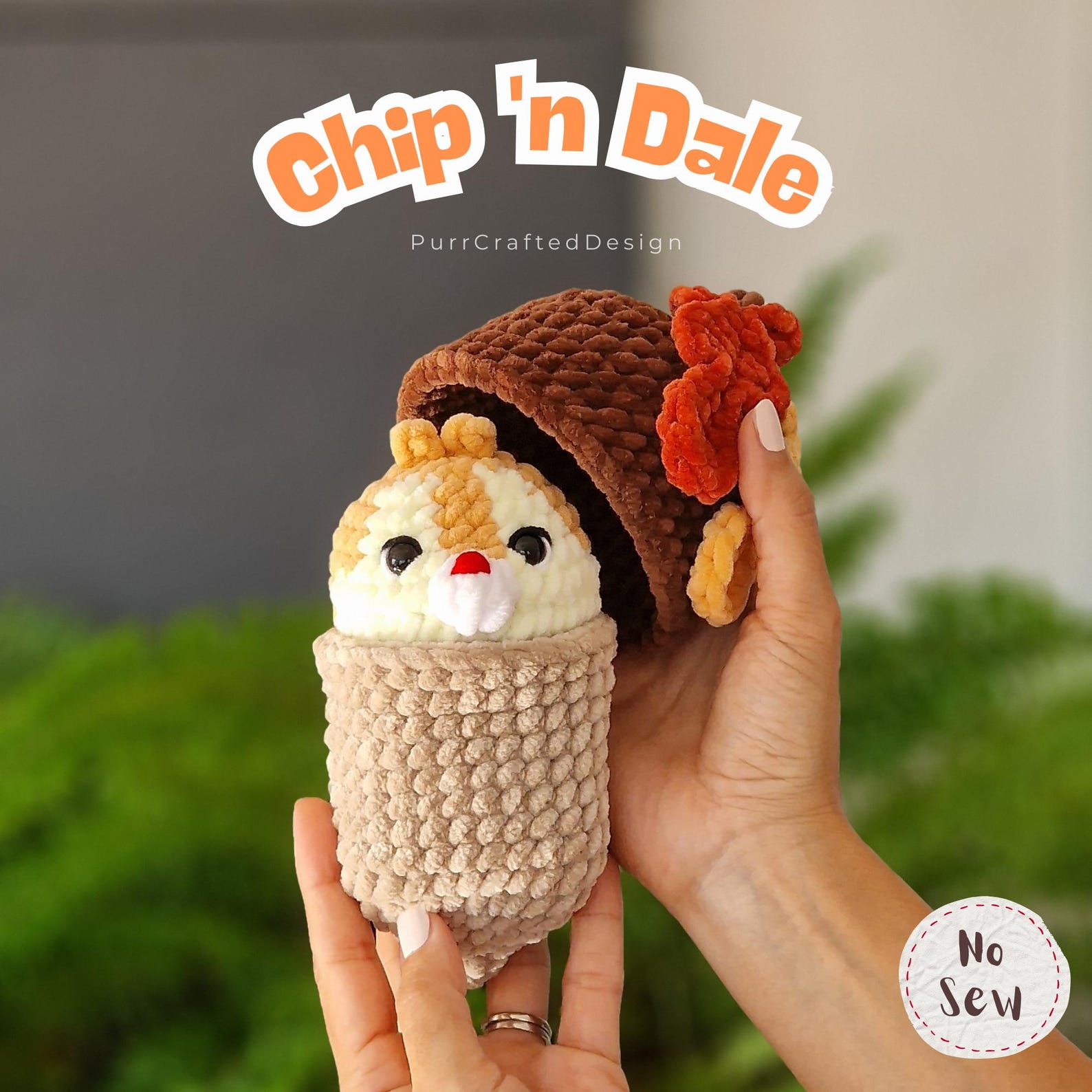 Crochet Chip ’n Dale Pattern – Mini Squirrel Amigurumi PDF - Etsy