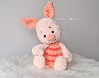 Patrón de amigurumi de cerdito a crochet