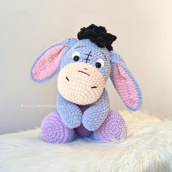 Crochet Donkey Eeyore Pattern Amigurumi PDF