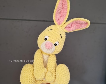 Crochet Rabbit Pattern, Amigurumi Bunny Plush, Rabbit Toy