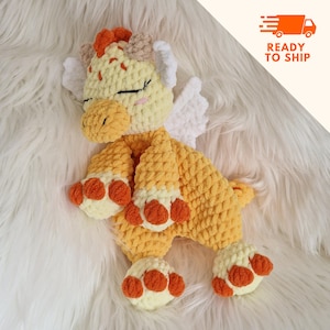 Crochet Dragon snuggler lovey