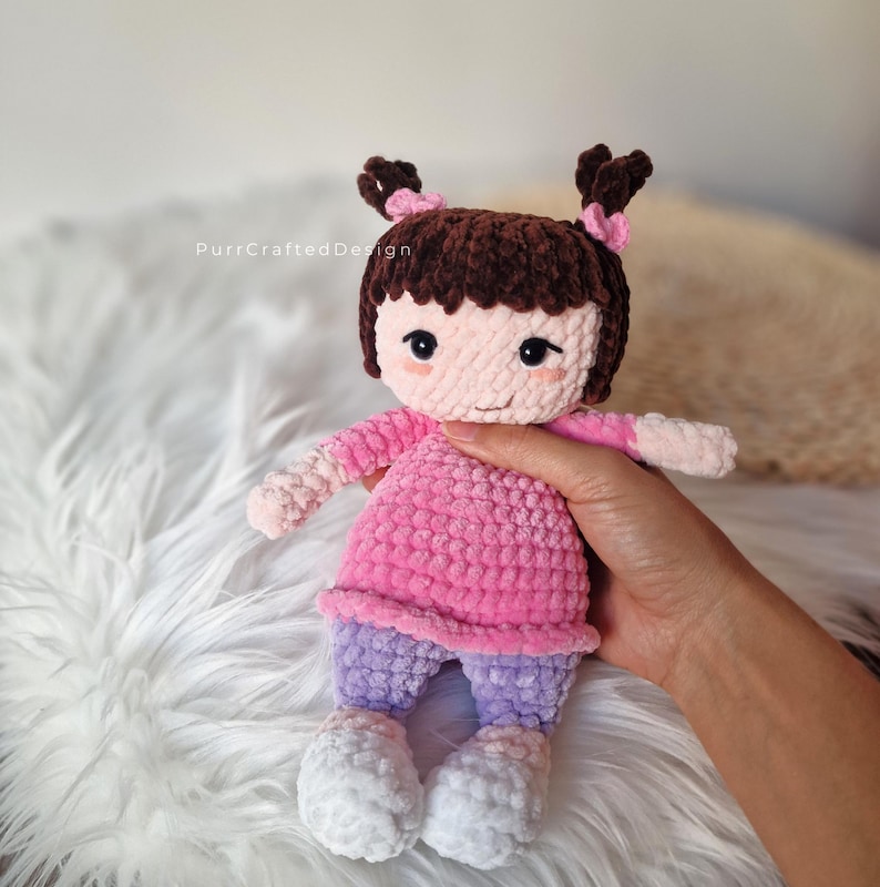 Virkade monsterplyschdockset PDF | 3 Amigurumi Monsters Inc Mönster bild 6